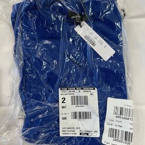 J. Crew Tippi Bold Sapphire Blue Crewneck Sweater Women’s Size Medium